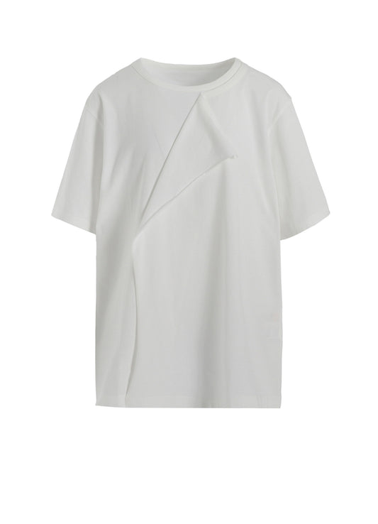 COTTON JERSEY LICKING SHORT SLEEVED T-SHIRT