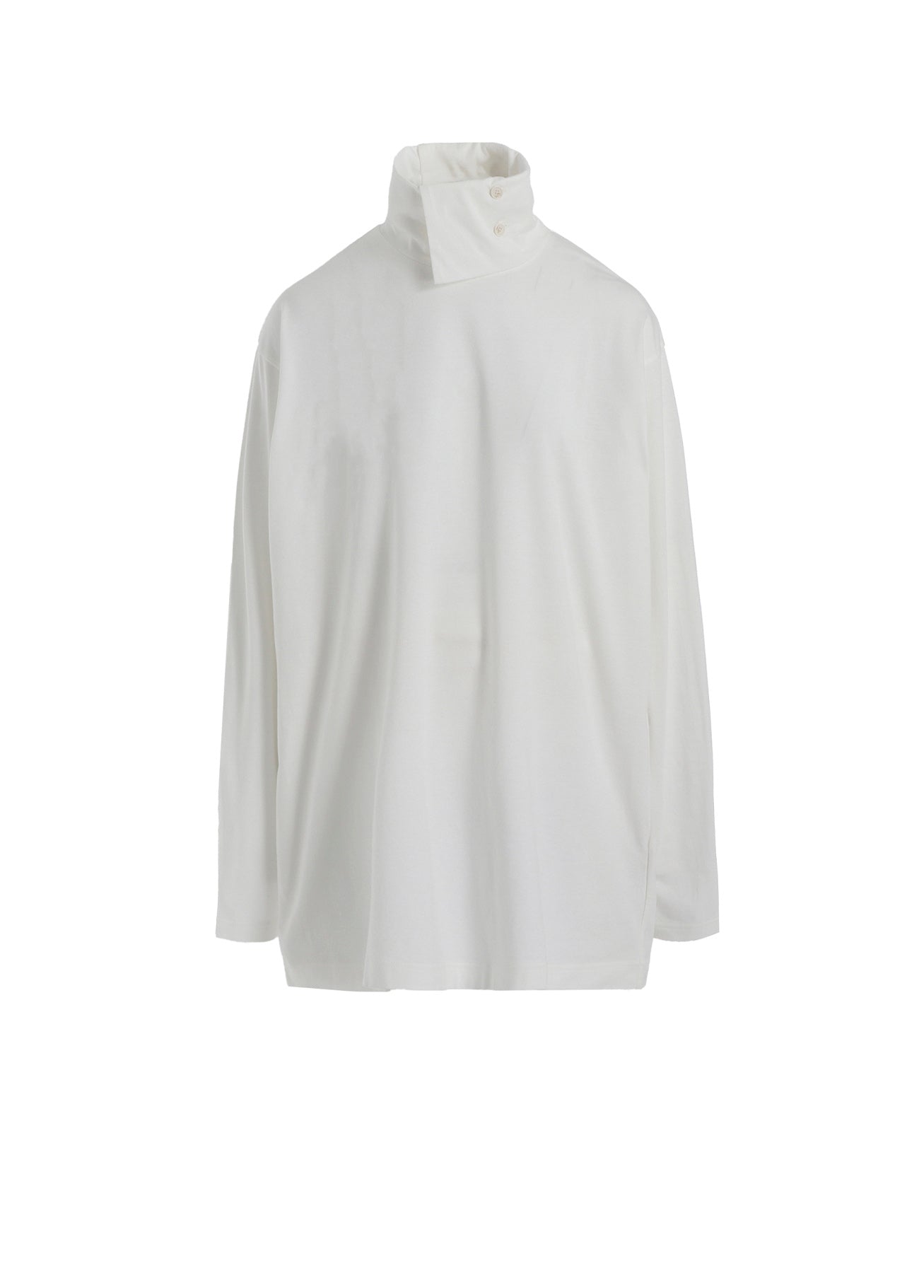 Tシャツ・カットソー Yohji Yamamoto COTTON JERSEY JUMBO TURTLENECK ZIPPERED SLITS 30/- COTTON JERSEY JUMBO TURTLENECK WITH ZIPPERED SIDE SLITS