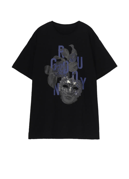 20/COTTON JERSEY MASK PURPLE T-SHIRT