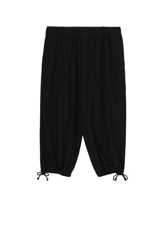 COTTON GABARDINE BALLOON PANTS