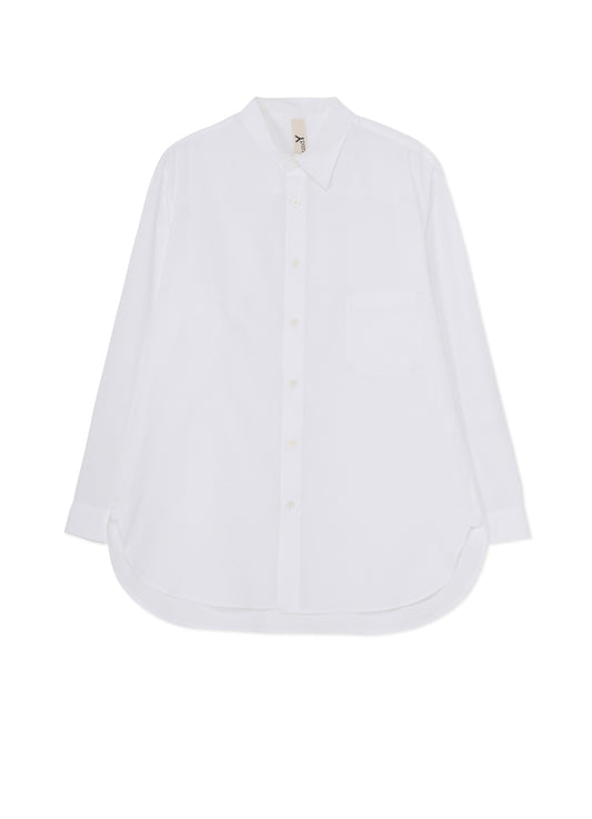 COTTON BROADCLOTH DOUBLE COLLAR SHIRT