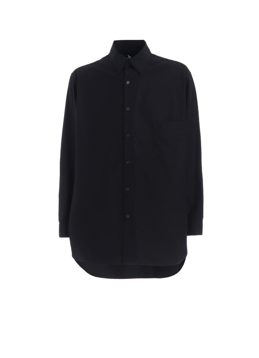 COTTON BROADCLOTH DOUBLE COLLAR SHIRT