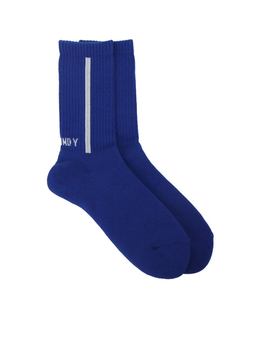 GROUND Y LOGO RIB COTTON ACRYLIC SOCKS