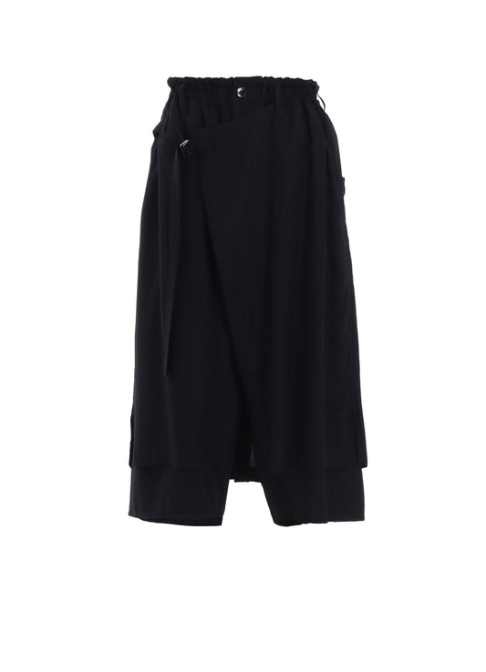 RAYON TWILL WRAP PANTS