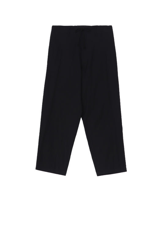 COTTON TWILL WAIST DRAWSTRING PANTS