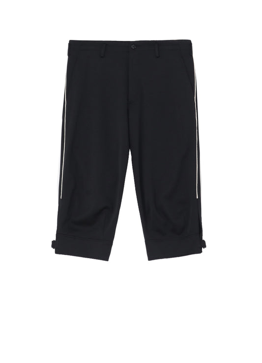 POLYESTER SMOOTH HEM BELT PANTS
