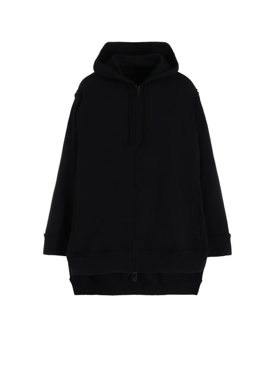 MINI PILE LINING CUT-OUT SIDE FLAP HOODIE