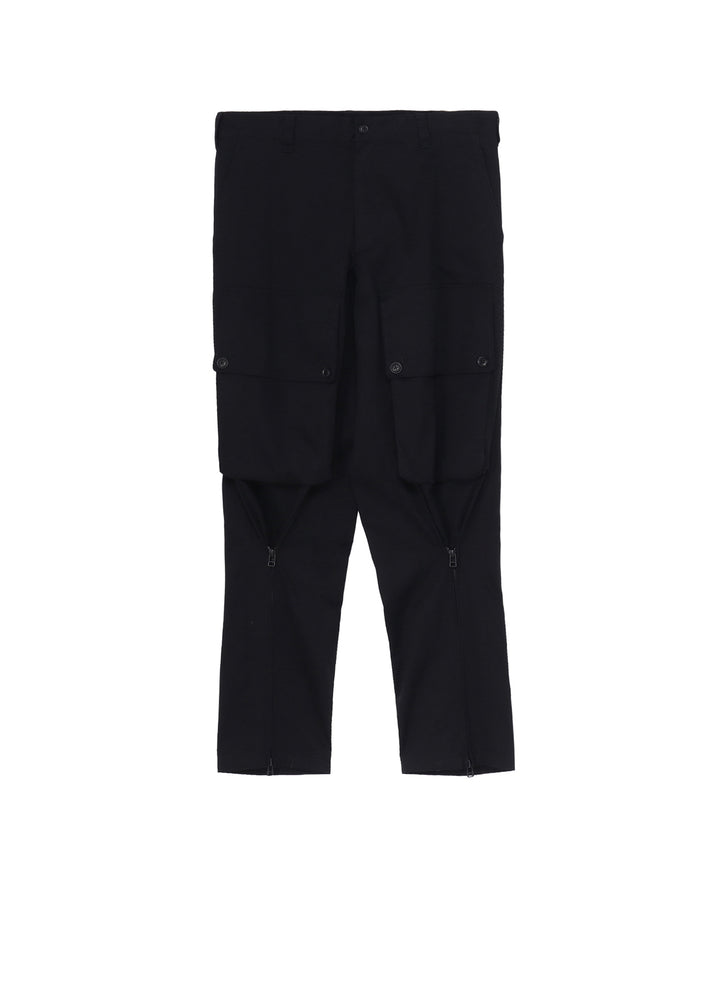 KATSURAGI ZIPPER JODHPURS CARGO PANTS
