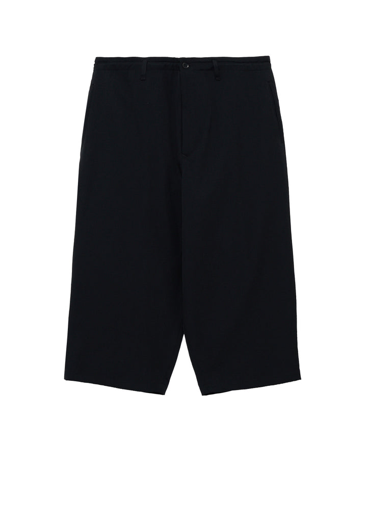 WOOL GABARDINE CROPPED PANTS