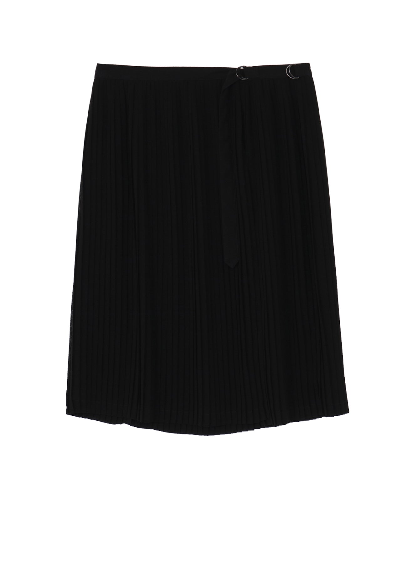 BLACK CHIFFON PLEATS WRAP SKIRT – THE SHOP YOHJI YAMAMOTO
