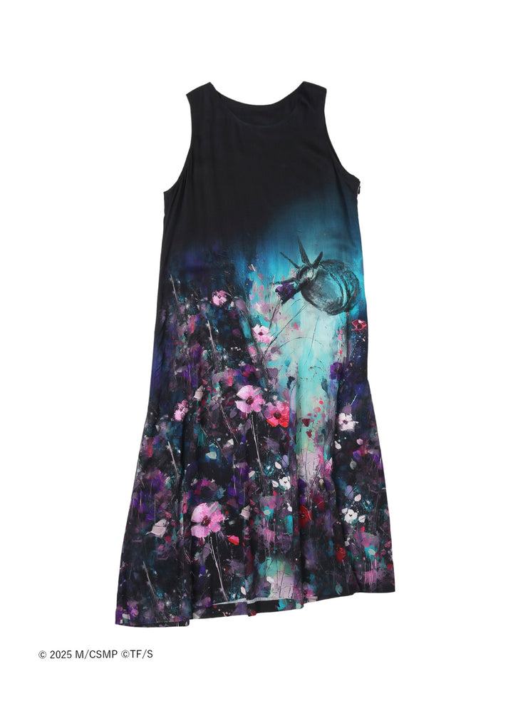 【Pre-Order】Ground Y×CHAINSAW MAN Collaborate Collection FLOWER AND BOMB GRAPHIC DRESS【Shipping sequentially from late February 2026】