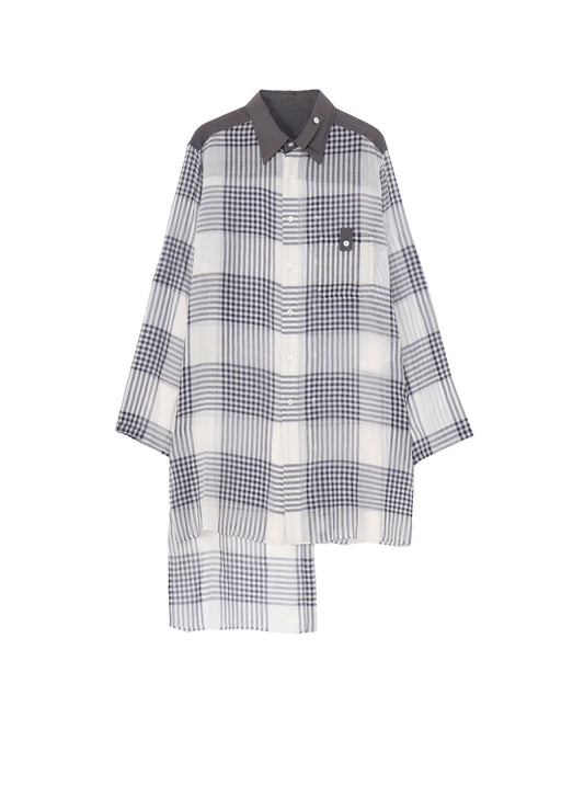 【PIECE UNIQUE/AOYAMA】HAND-WOVEN CARDIGAN SPARE COLLAR BLOUSE