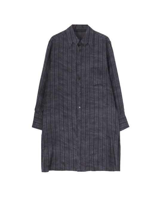 【PIECE UNIQUE/THE SHOP】BLACK DYED ST PATTERN BLOUSE