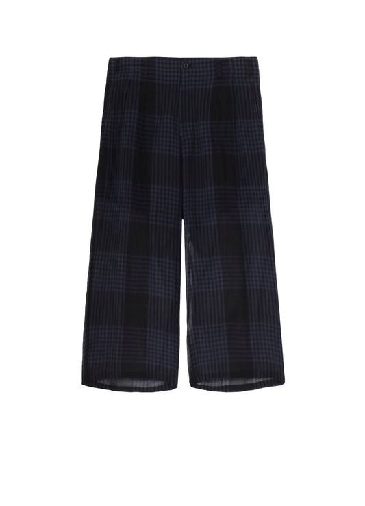 【PIECE UNIQUE/THE SHOP】CHECK PLAID SEAM POCKET PANTS