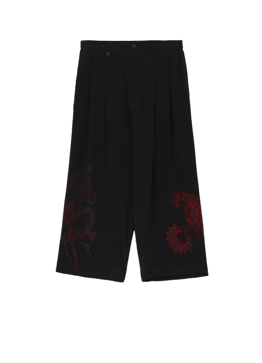 【PIECE UNIQUE/AOYAMA】RED FLOWER PRINTED WIDE PANTS