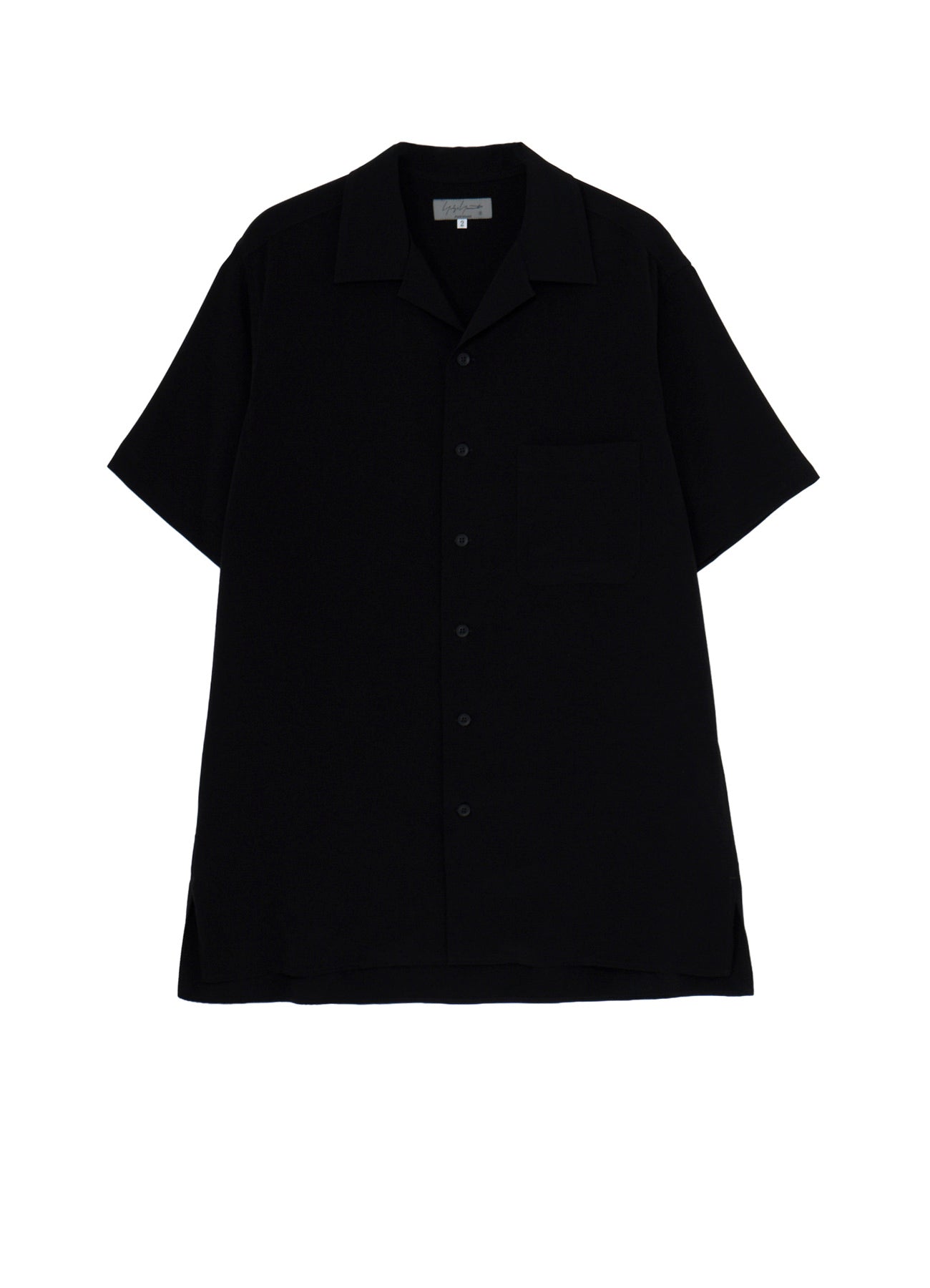 TA TUXEDO SHORT SLEEVE OPEN COLLAR BLOUSE – THE SHOP YOHJI YAMAMOTO