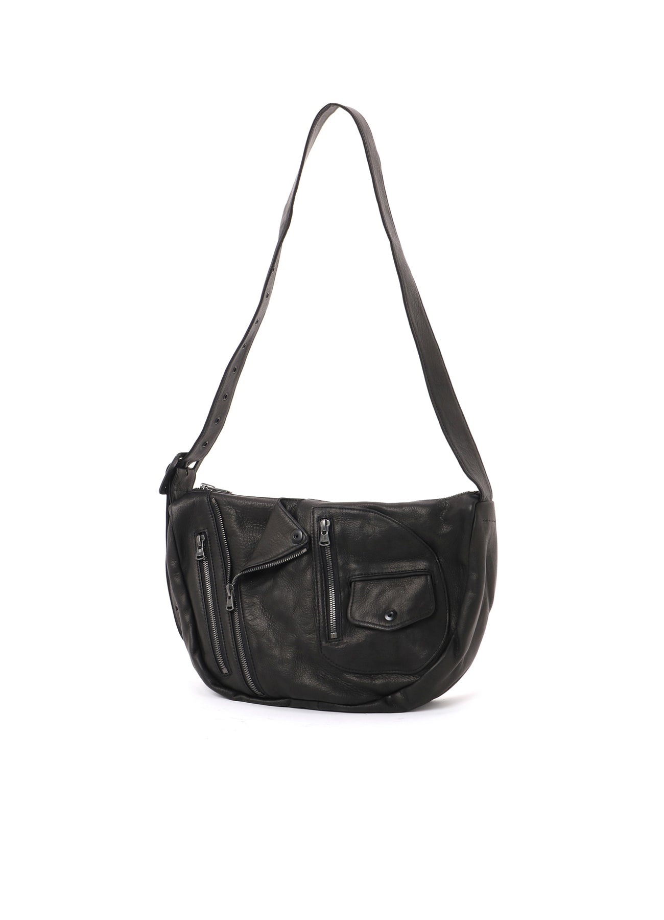 MIMOSA WASHED LEATHER RIDER SHOULDER BAG – THE SHOP YOHJI YAMAMOTO