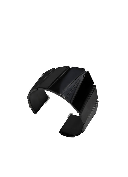 BRASS/BK RUTHENIUM ARC BANGLE BLK