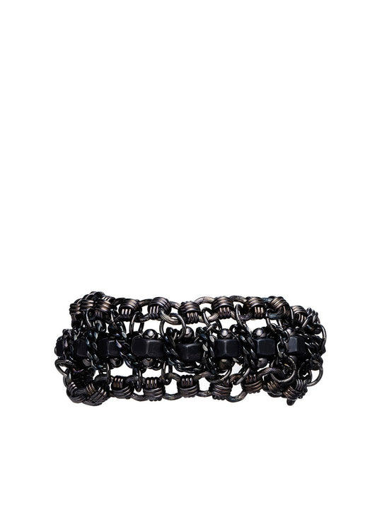 METAL/BRASS/CODE BOLTER BRACELET