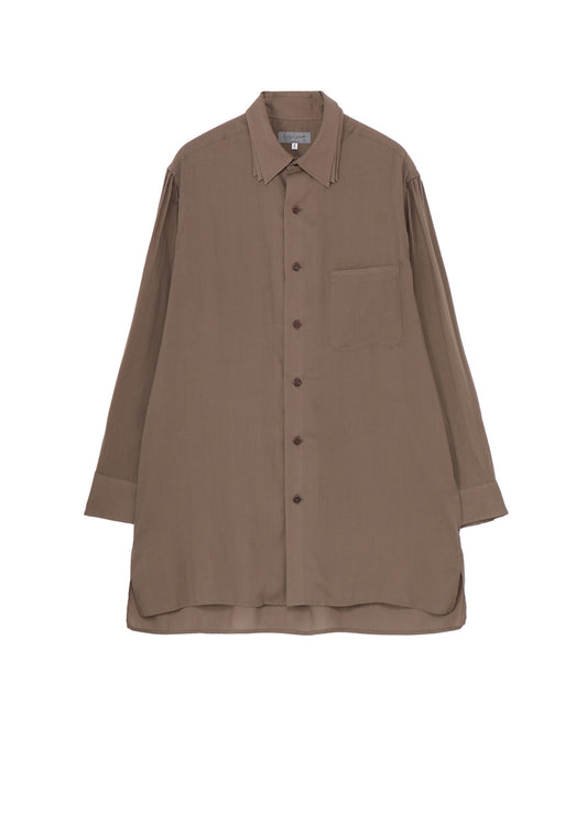 CELLLOSE LAWN 3COLLAR SLEEVE GATHER BLOUSE