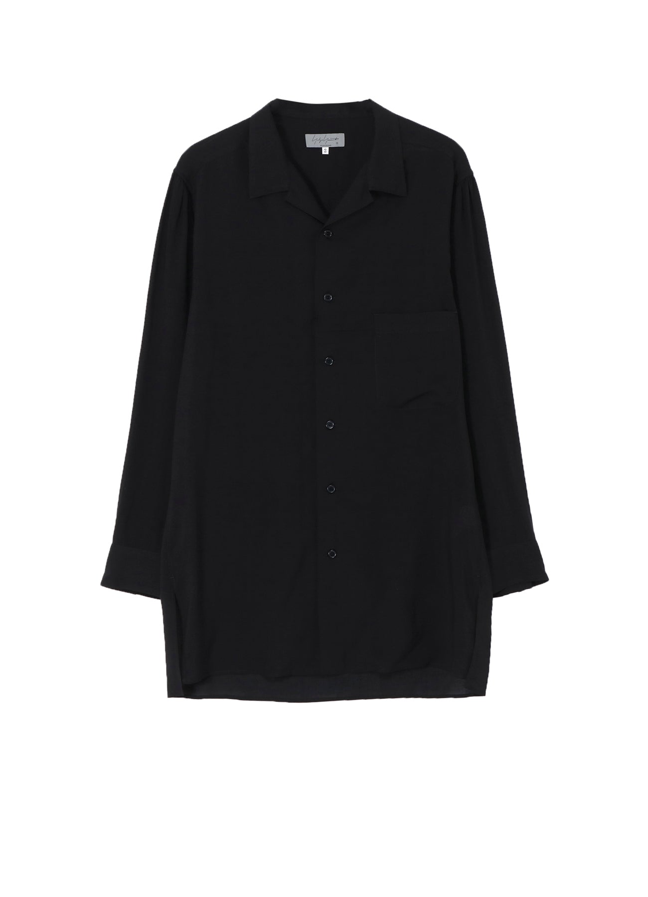 CELLULOSE LAWN OPEN COLLAR BLOUSE – THE SHOP YOHJI YAMAMOTO