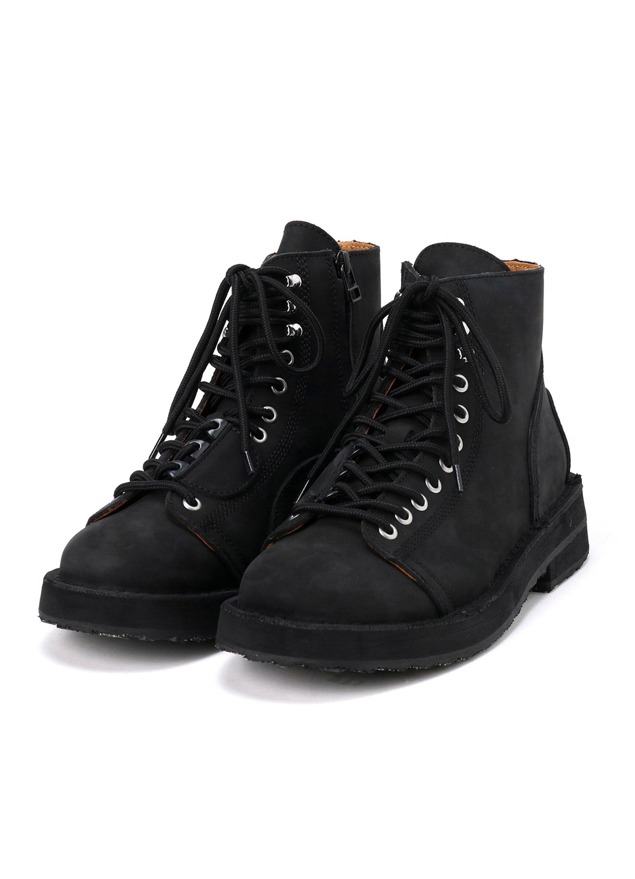 MAT SMOOTH LEATHER ZIP BIKER BOOTS – THE SHOP YOHJI YAMAMOTO