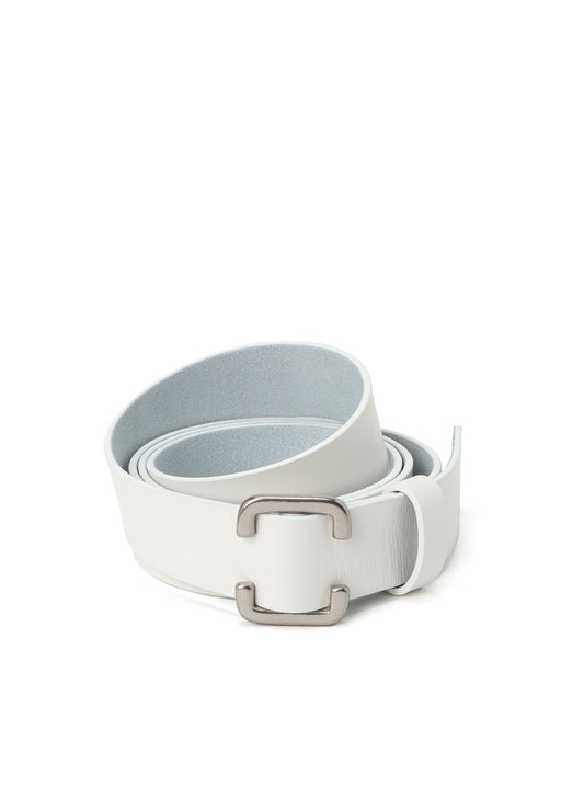 WHITE LEATHER 30MM FREE BELT