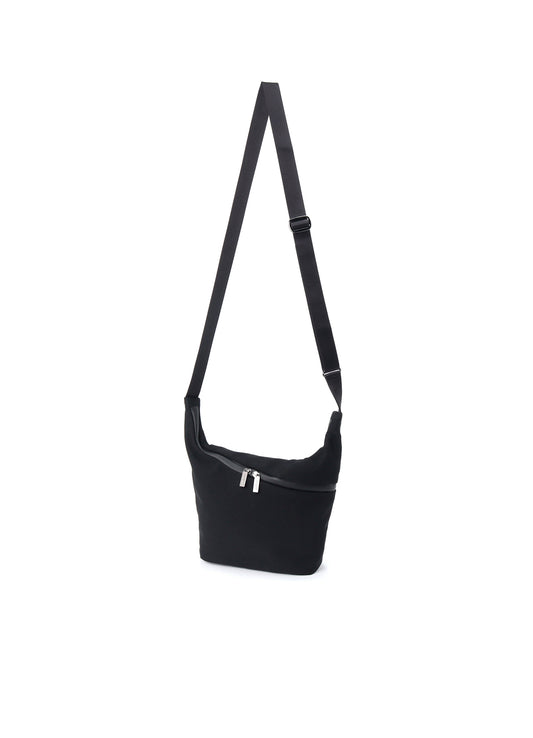WOOL GABARDINE/NY OBLIQUE ZIPPER SACOCHE