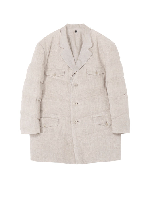 SILK LINEN TWEED JACKET WITH LINER