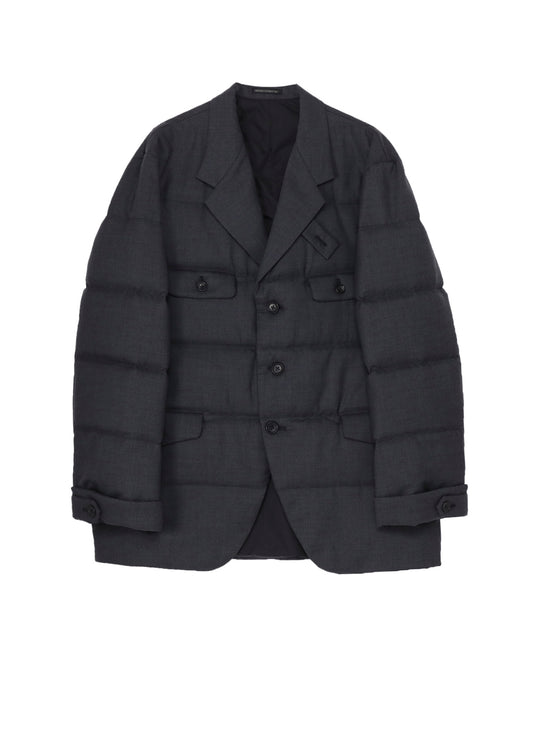 3 BUTTONS HORIZONTAL PADDED JACKET