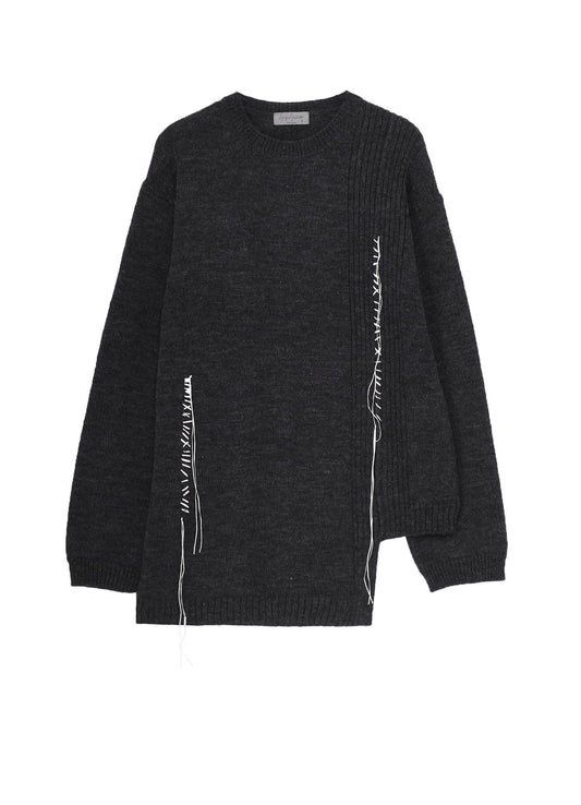 5G1P EMBROIDERY PLAIN STITCH EMBROIDERY ROUND NECK PO