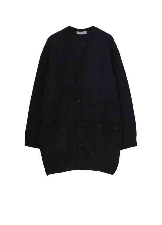 7G2P PLAIN STITCH BUTTON D V NECK CARDIGAN