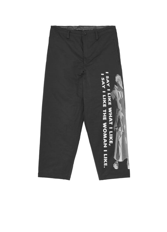 WOMAN PRINTED SIDE POCKET PANTS WITH LINER