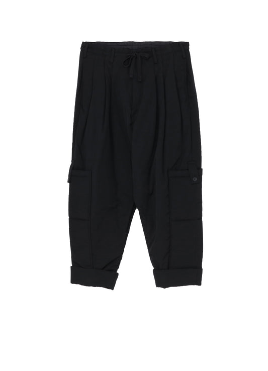 WOOL GABARDINE OUTER POCKET PANTS