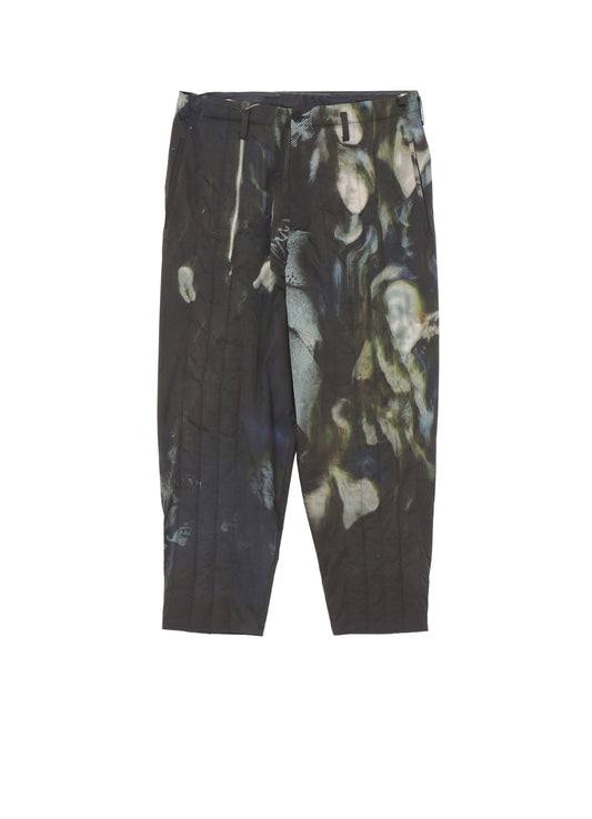 COLOR ADJUSTMENT PRINTED PADDED PANTS