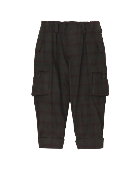 I MADRAS INK-D PLAID GUSSET PKT PANTS