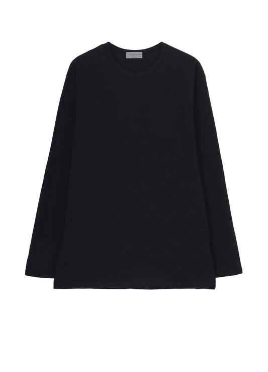 COTTON SINGLE JERSEY ROUND NECK LONG SLV T