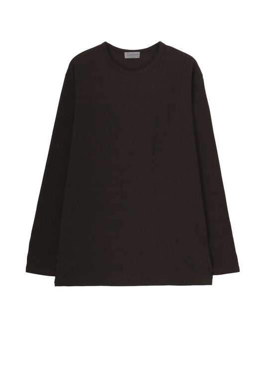 COTTON SINGLE JERSEY ROUND NECK LONG SLV T