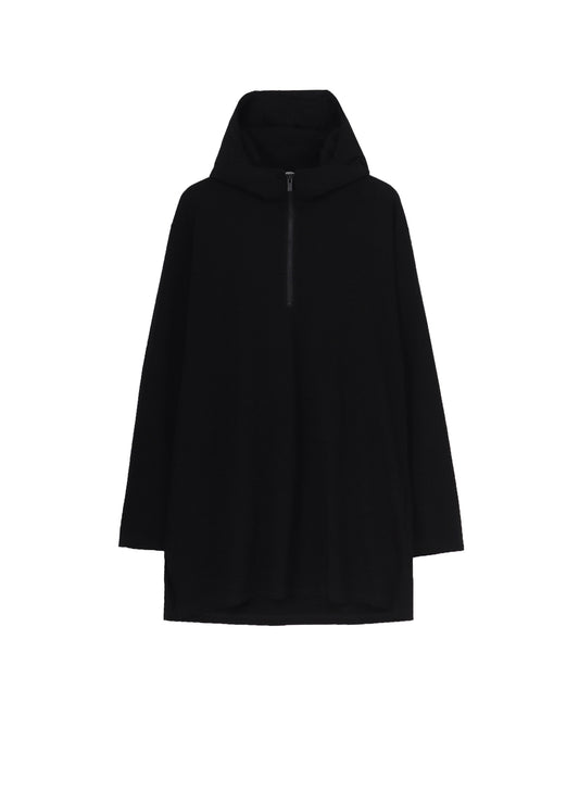 30/-COTTON SINGLE JERSEY PADDED HOODIE