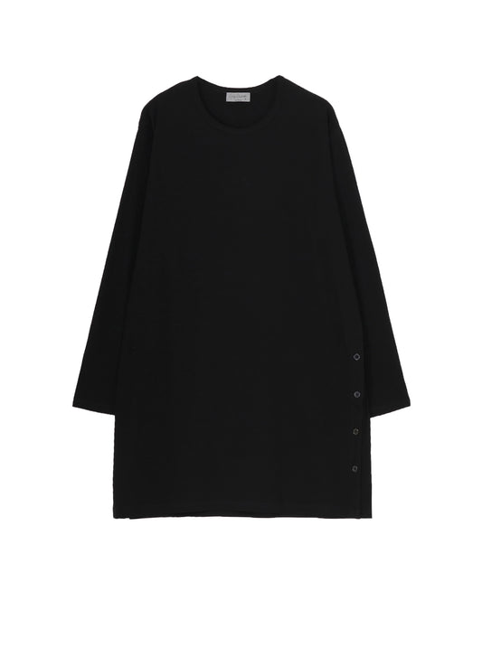 30/-COTTON SINGLE JERSEY SIDE SLIT LONG S