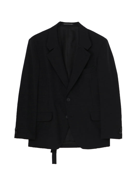 WOOL GABARDINE INNER BELT JACKET
