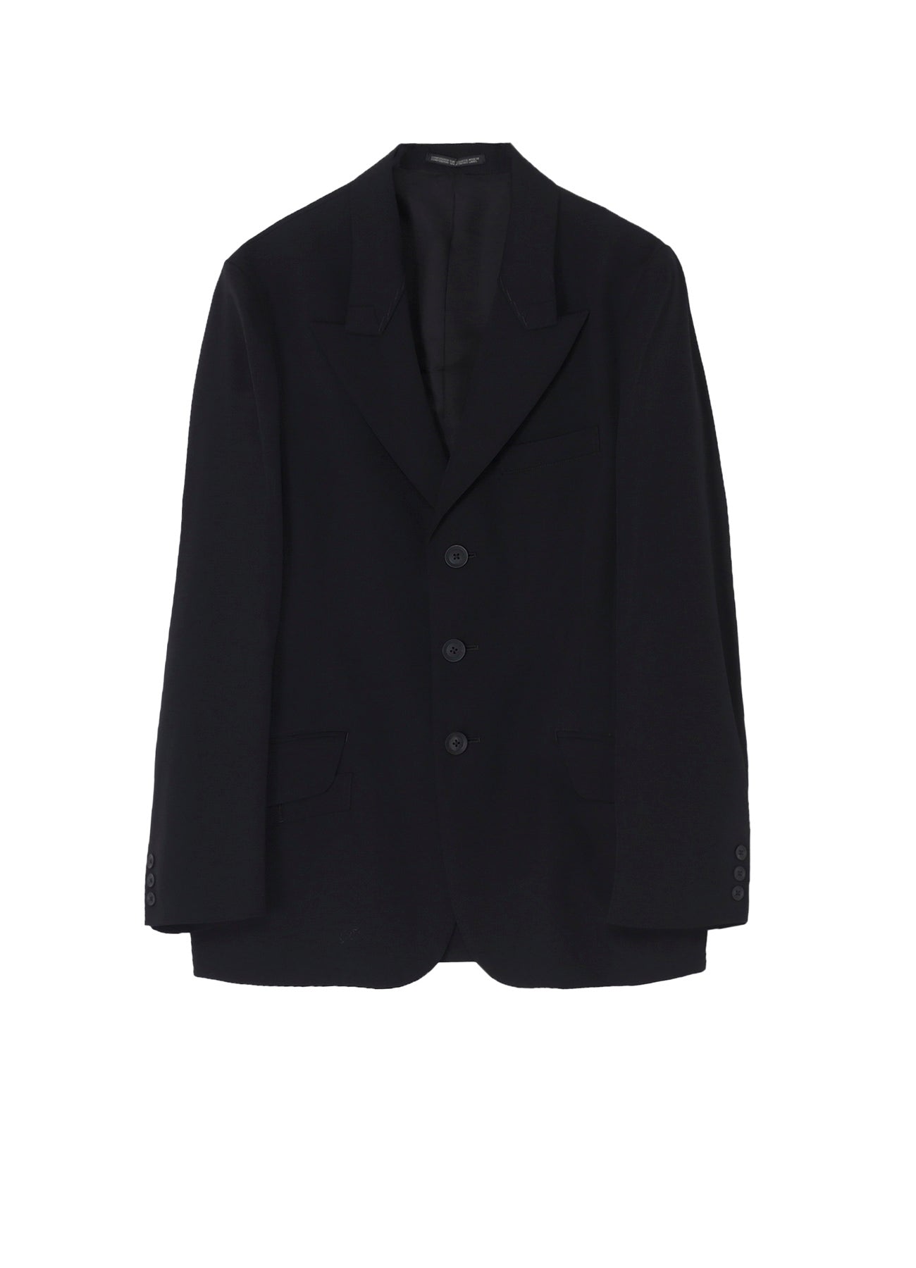 ジャケット・アウター sheller handmade stitch wool jacket coat WOOL GABARDINE STITCH LAPEL JACKET – THE SHOP YOHJI YAMAMOTO