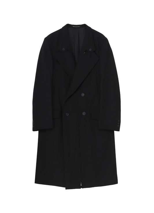 ARMY GABARDINE ZIPPER LONG JACKET