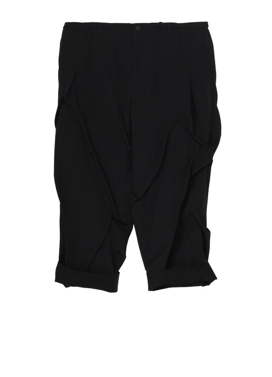 WOOL GABARDINE RANDOM TACK PANTS