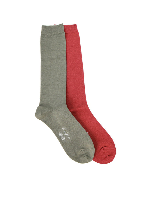 C/AC PLAIN STITCH A PLAIN COLOR HIGH SOCKS
