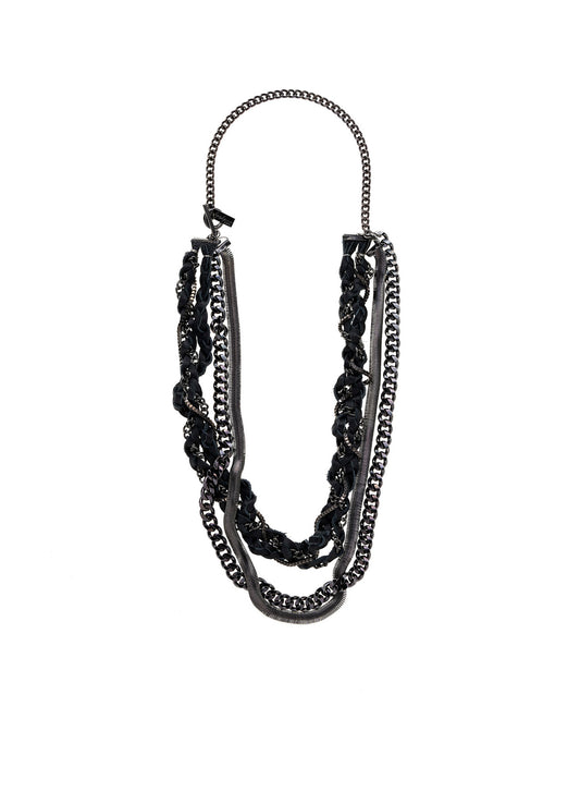 LEA/BR/BKNI BRAIDED NECKLACE