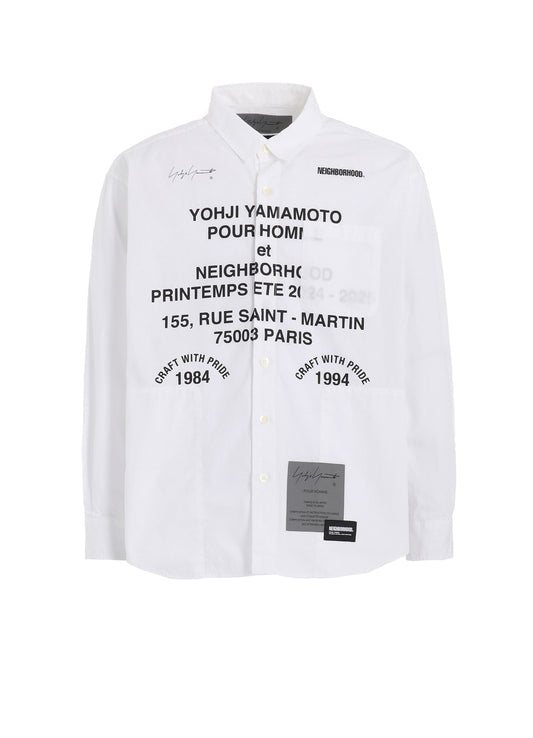 Yohji Yamamoto x NEIGHBORHOOD PRINT SHIRT LS
