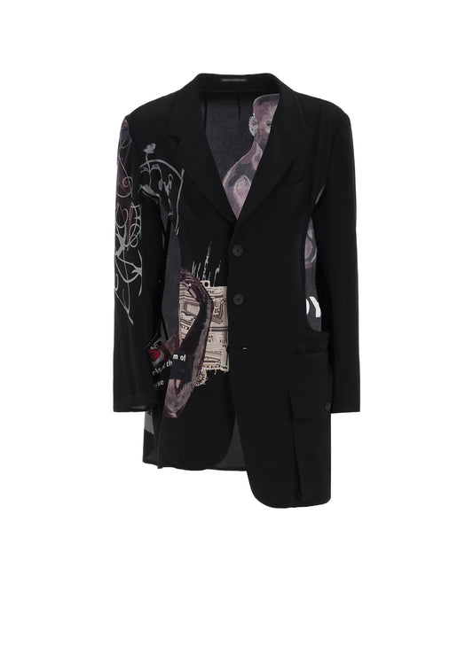 PORTRAIT BACK PRINT JACKET