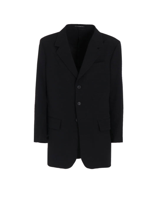 WOOL GABARDINE BACK OPENING JACKET