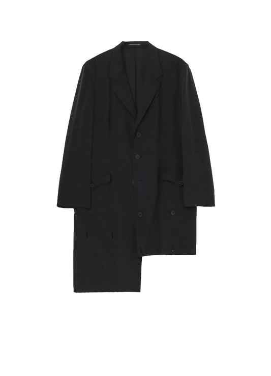 CELLULOSE OZONE HEM BUTTON DETAIL JACKET